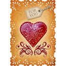 Grußkarte Romantique For You - le caeur