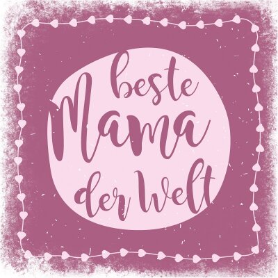 Marmorfliese beste Mama der Welt