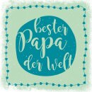 Marmorfliese "bester Papa der Welt"