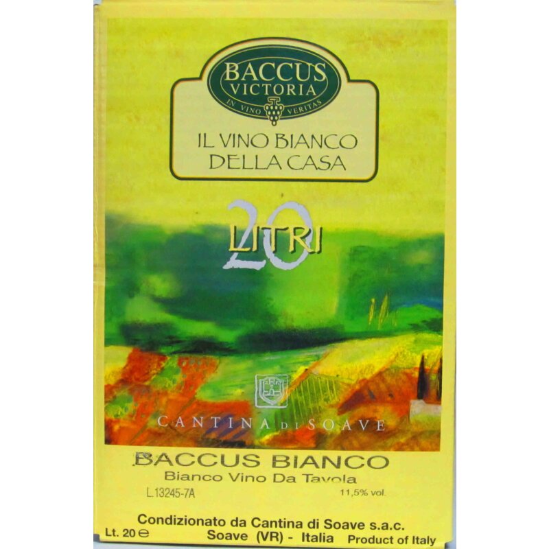 CANTINA DI SOAVE Baccus Bianco - Bag in the Box - 20 Liter