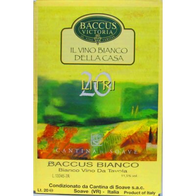 CANTINA DI SOAVE Baccus Bianco - Bag in the Box - 20 Liter