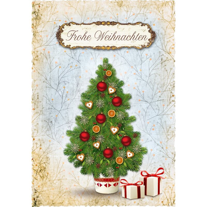 Grußkarte 'Frohe Weihnachten