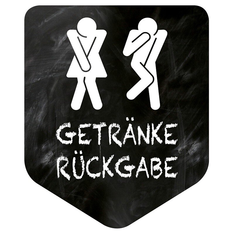 Dekoschild 'Getränkerückgabe