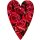 Herzkarte Unsere Finne "Herzlichen Glückwunsch" - Rote Rosen