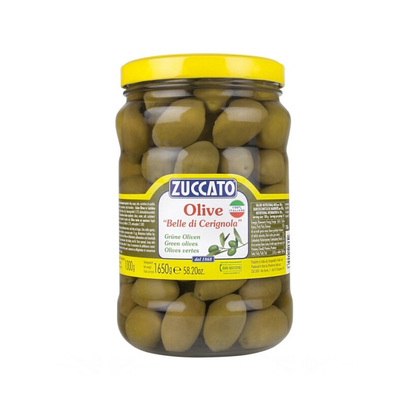 ZUCCATO Olive Bella di Cerignola Grüne Riesenoliven