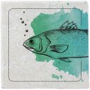 Marmorfliese Set Fisch I