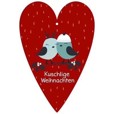 Herzkarte Unsere Finne "Kuschlige Weihnachten"