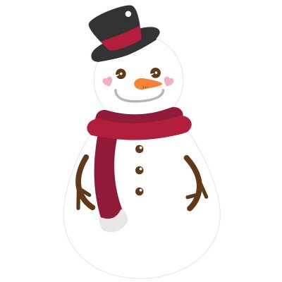 Formpostkarte Finne Schneemann