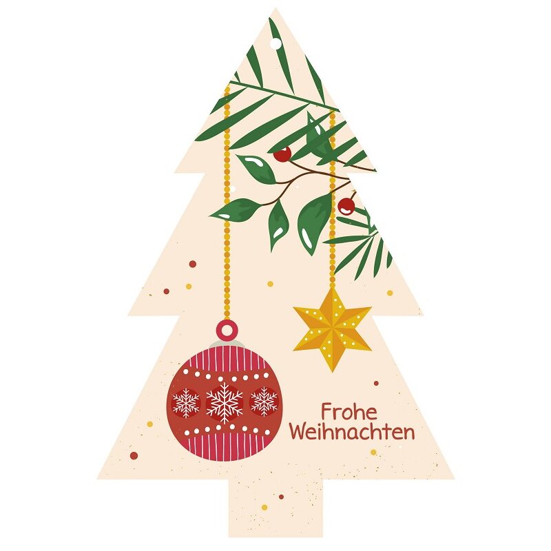 Formkarte unser Finne 'Frohe Weihnachten