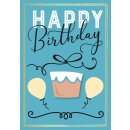 Grußkarte Colorful "Happy Birthday" -...