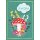 Grußkarte Colorful "Viel Glück" - Pilz