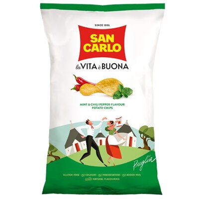 SAN CARLO PIU GUSTO Chips Minze und Chilli-Geschmack-150g