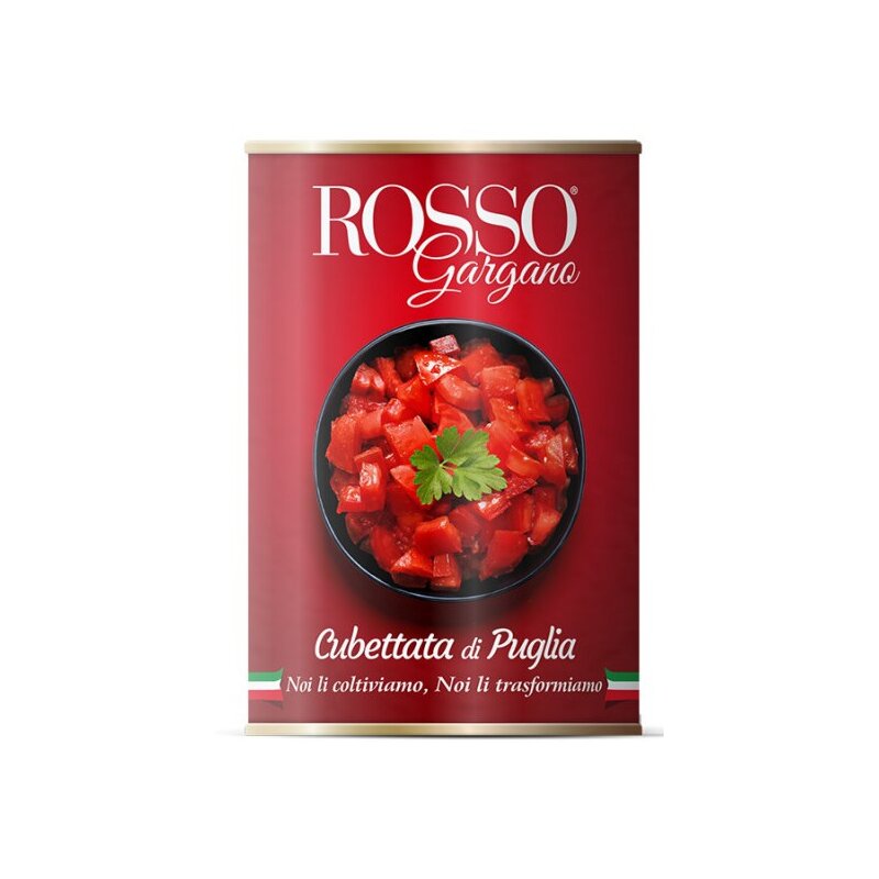 ROSSO GARGANO Cubettata - stückige Tomaten 400g