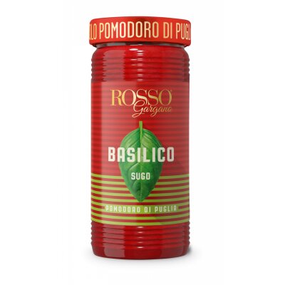 ROSSO GARGANO Sugo al Basilico - Tomatensauce mit Basilikum 290g