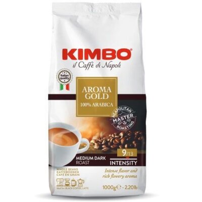 KIMBO Espresso Italiano Aroma Gold, ganze Bohne, 1 kg